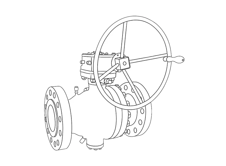 Robinet à tournant sphérique à tourillon